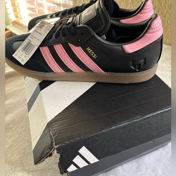 Adidas Samba Messi Women’s Size US 9.5 Black/Pink NWB